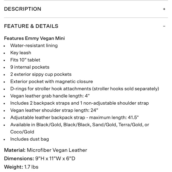 MINA BAIE Emmy Mini Vegan - Picture 8 of 8